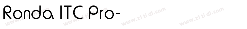 Ronda ITC Pro字体转换